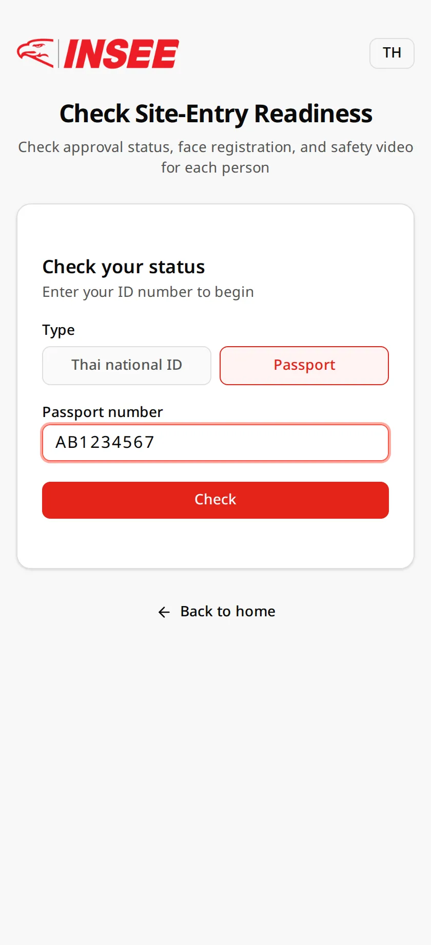 Status check