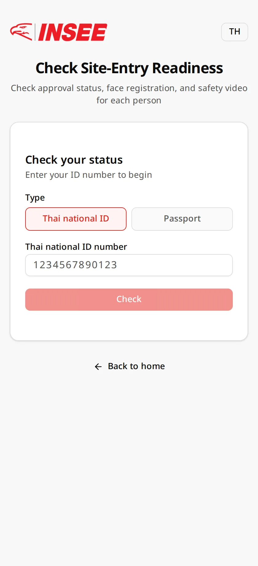 Status check
